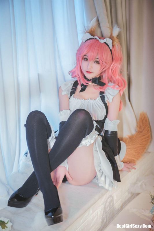 Coser@铁板烧鬼舞w Maid of Tamamo-六月图吧