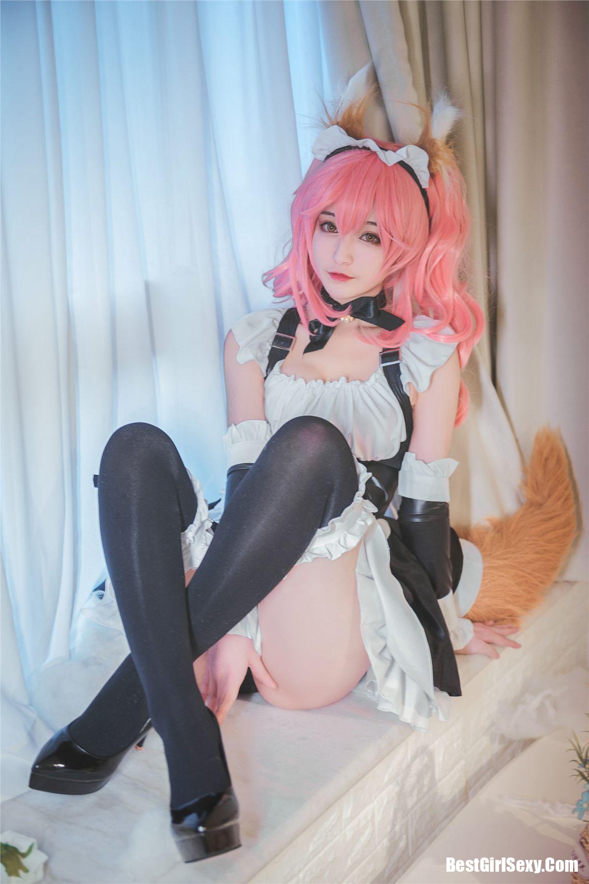 Coser@铁板烧鬼舞w Maid of Tamamo-六月图吧