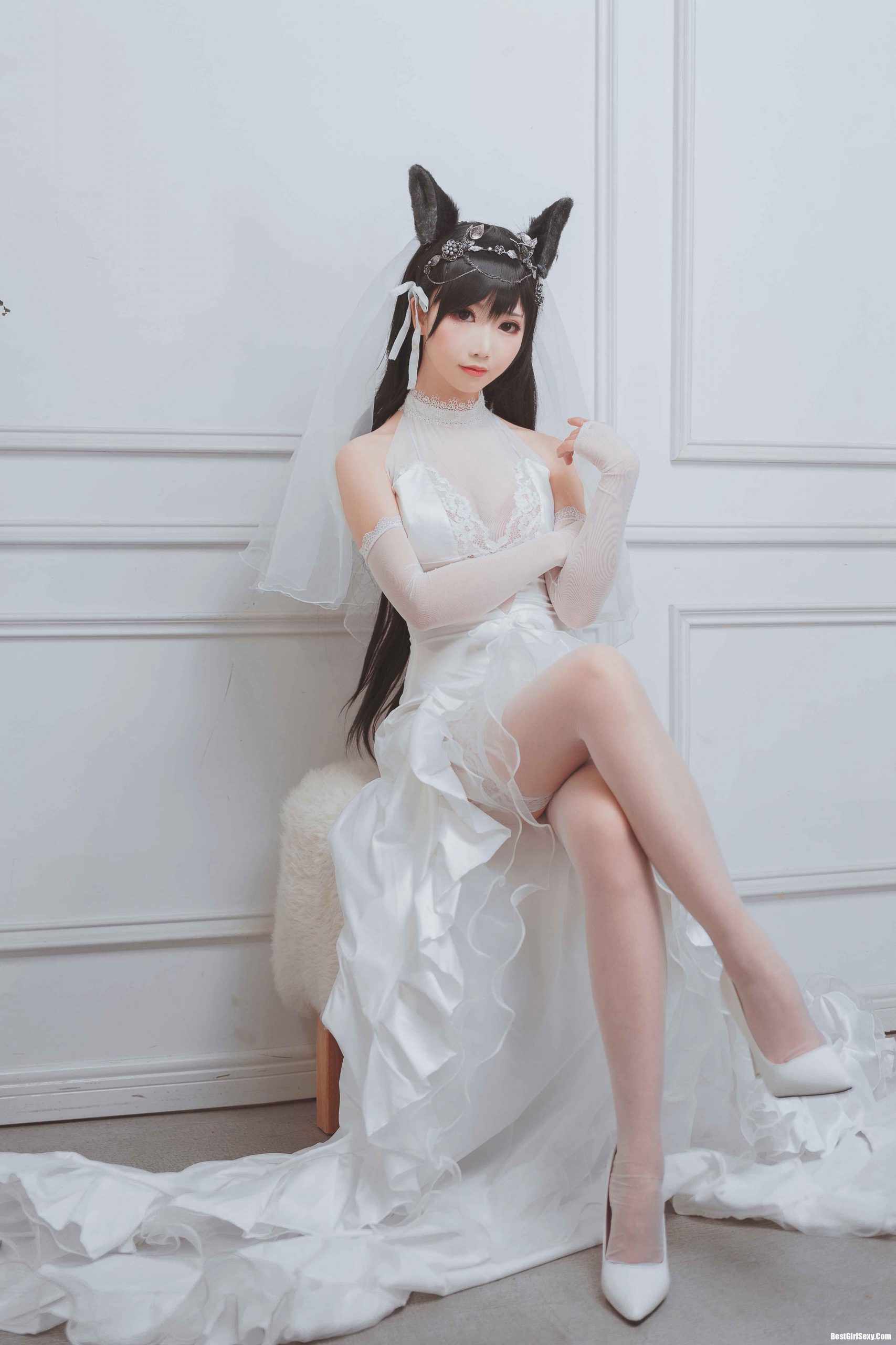 [Coser面饼仙儿] NO.023 Atago Hanayome-六月图吧