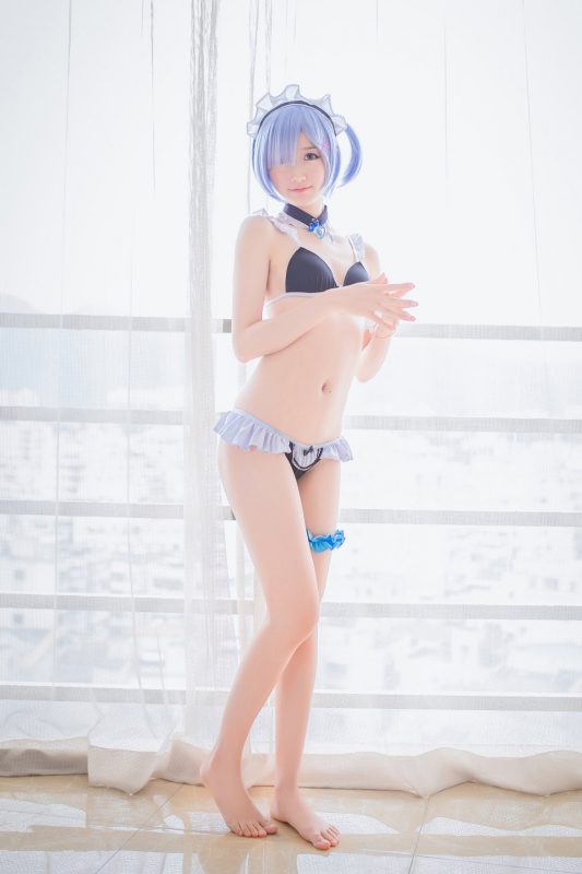 Coser@木绵绵OwO Vol.030 蕾姆泳装-六月图吧