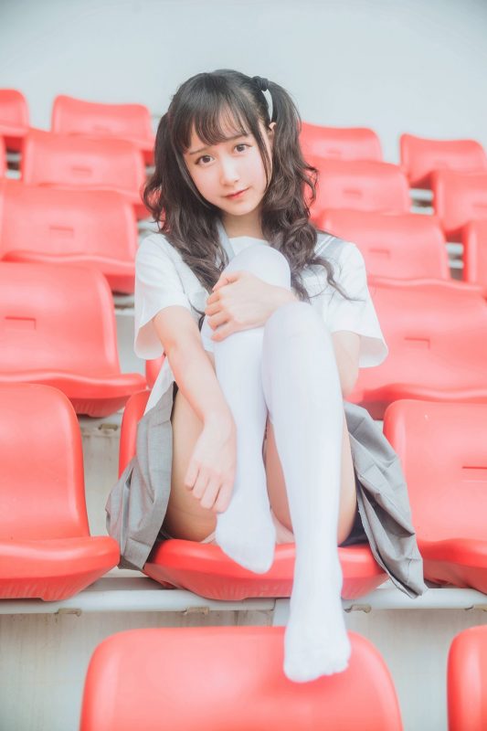 Coser@木绵绵OwO Vol.025 灰色JK-六月图吧