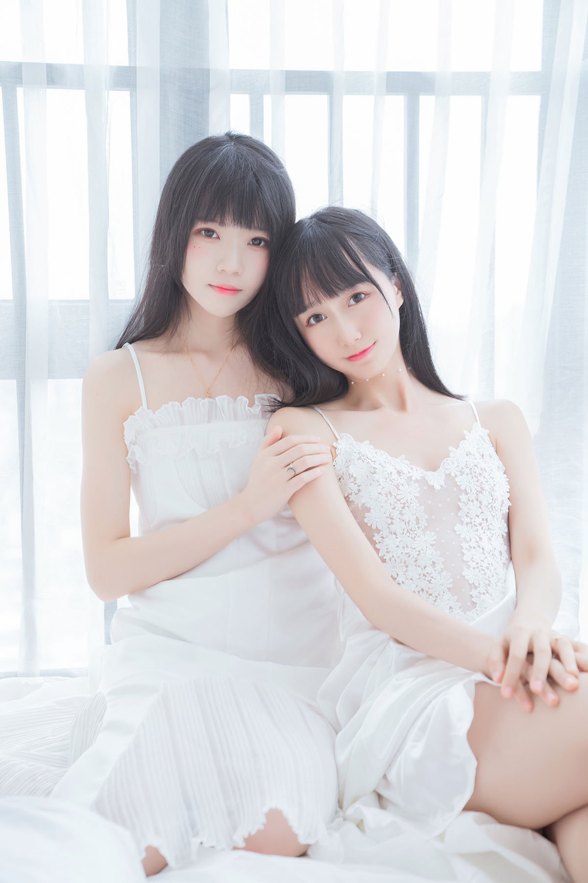 Coser@木绵绵OwO Vol.023 朝 白裙 and 白裙-六月图吧