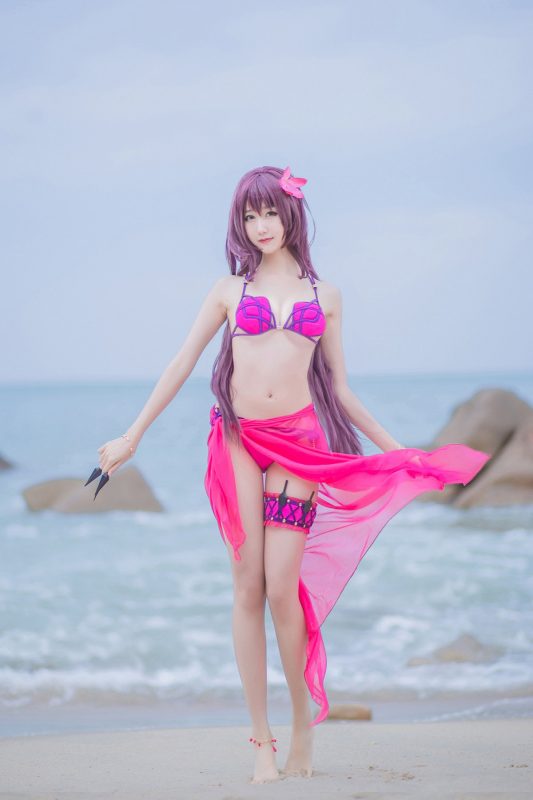 Coser@木绵绵OwO Vol.013 泳装斯卡哈-六月图吧