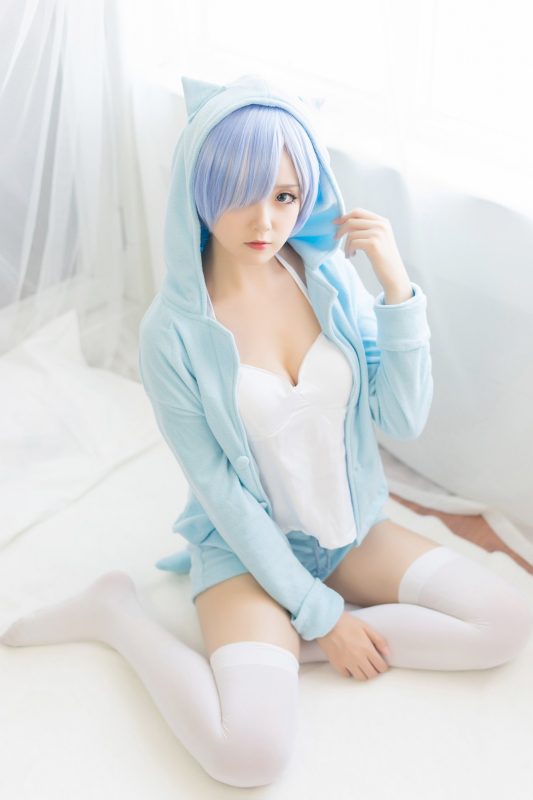Coser@Akisoso秋楚楚 Vol.017 蕾姆睡衣-六月图吧