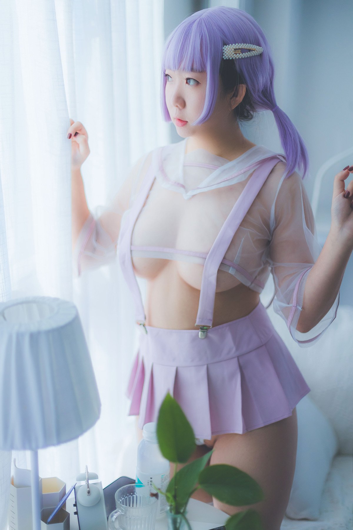 Coser@甜糖大魔王 Vol.001 粉色兔兔-六月图吧