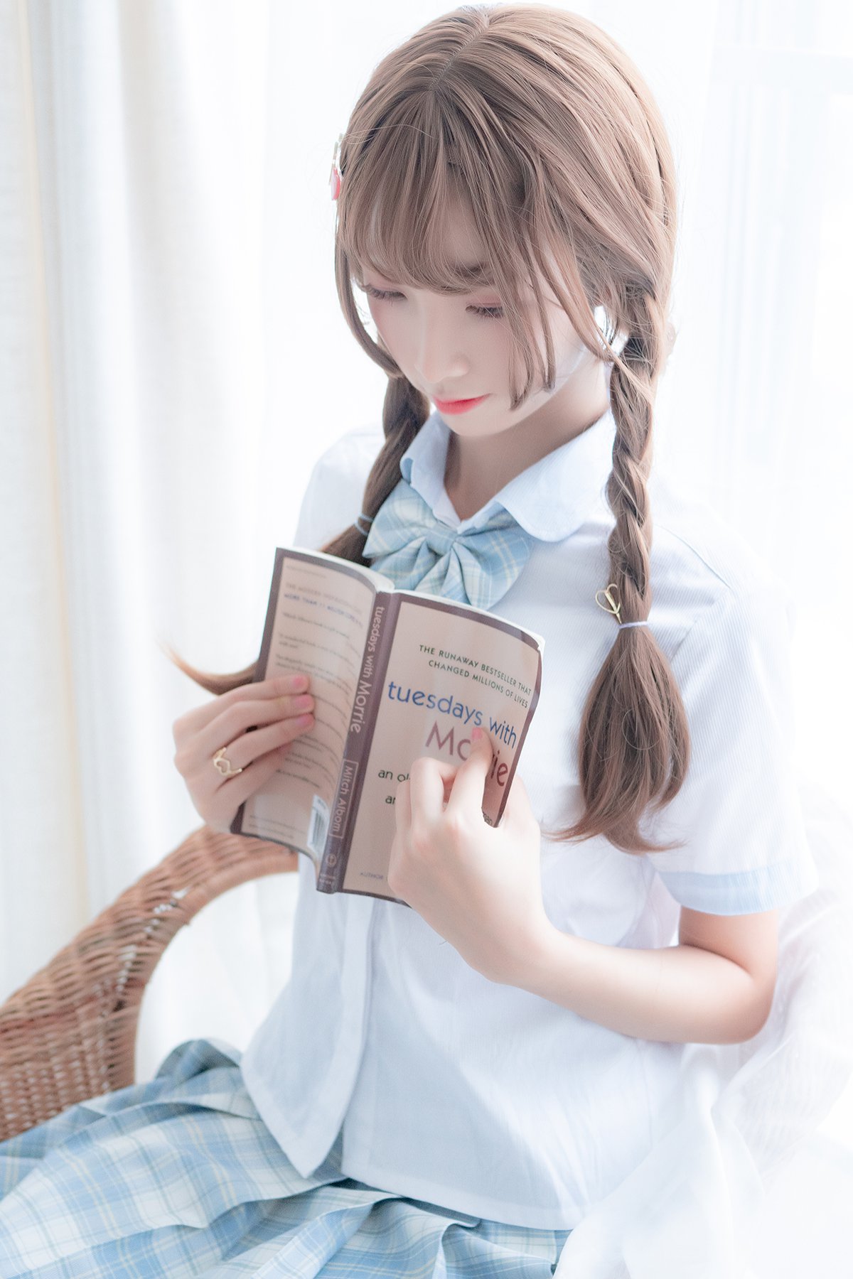Coser@西瓜少女 Vol.012 民宿私房淡蓝JK-六月图吧