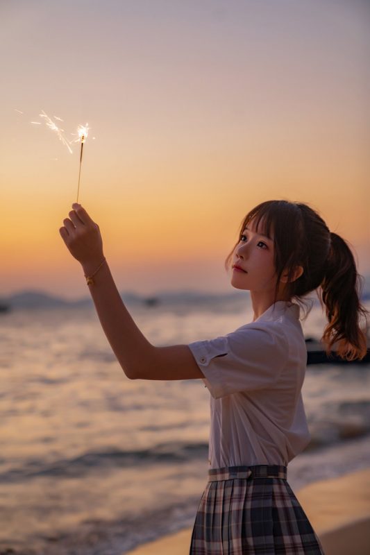 Coser@桜桃喵 Vol.106 逐海 萝莉风COS-六月图吧