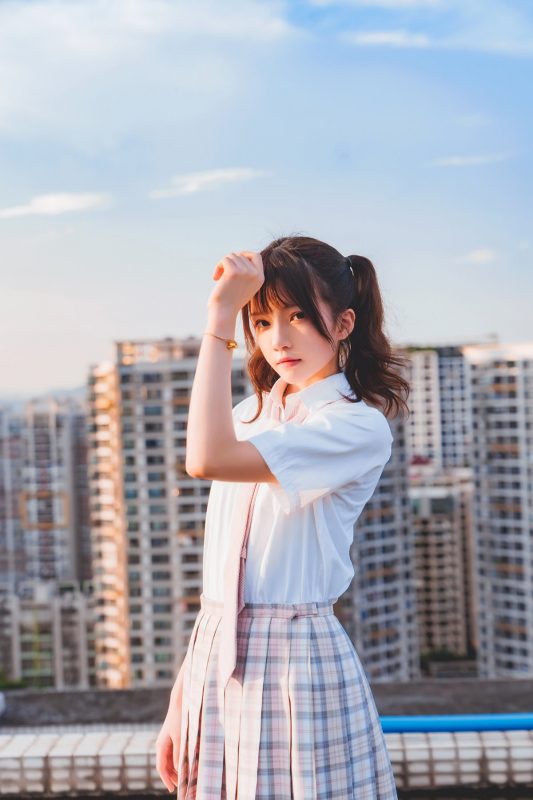 Coser@桜桃喵 Vol.102 萝莉风COS 橘子汽水-六月图吧