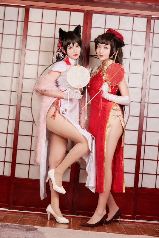 Coser@源纱希喵喵喵 Vol.004 Meiyi_烛墨 犬獒旗袍-六月图吧