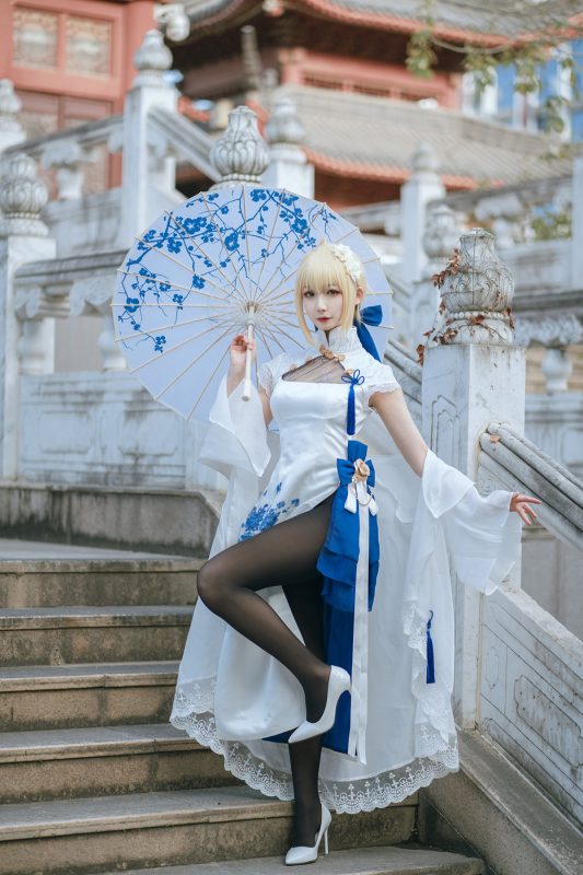 Coser@封疆疆v Vol.004 saber 旗袍-六月图吧