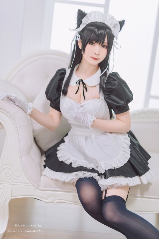 Coser@霜月shimo Vol.021 爱宕女仆-六月图吧