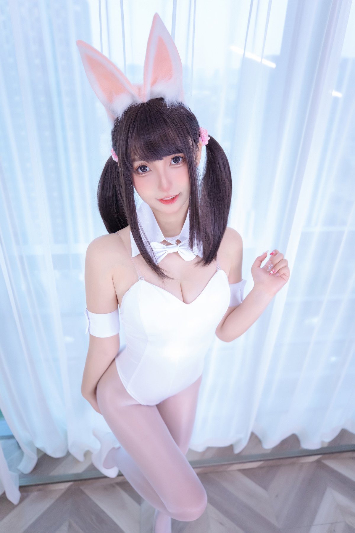 Coser@神楽坂真冬 Vol.077 兔女郎与钢管 B-六月图吧