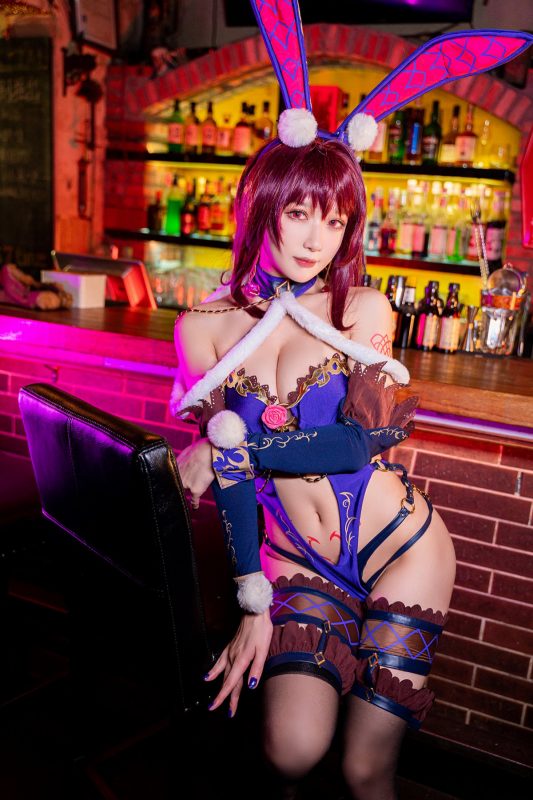 Coser@阿包也是兔娘 Vol.010 斯卡哈兔女郎-六月图吧