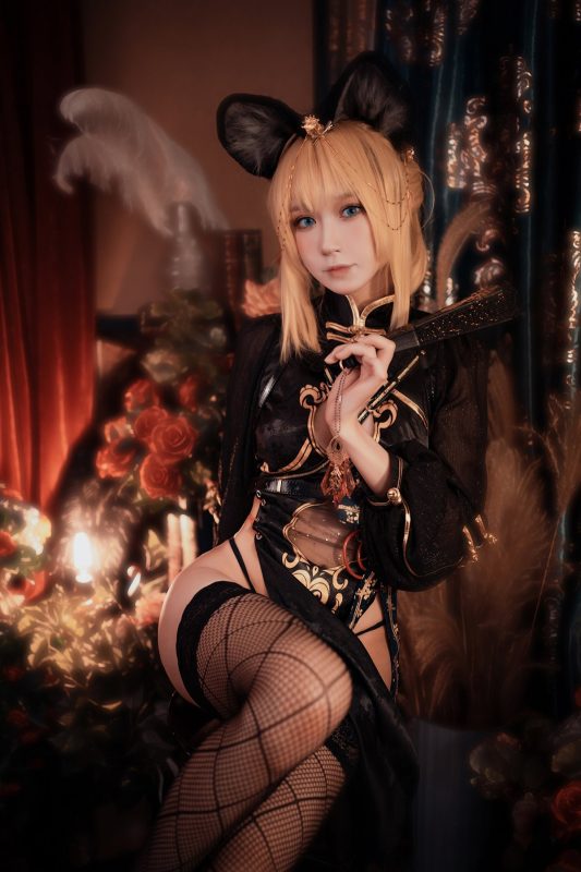 Coser@阿包也是兔娘 Vol.009 只鼠于你旗袍-六月图吧