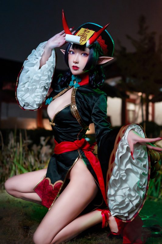 Coser@阿包也是兔娘 Vol.001 酒吞童子-六月图吧