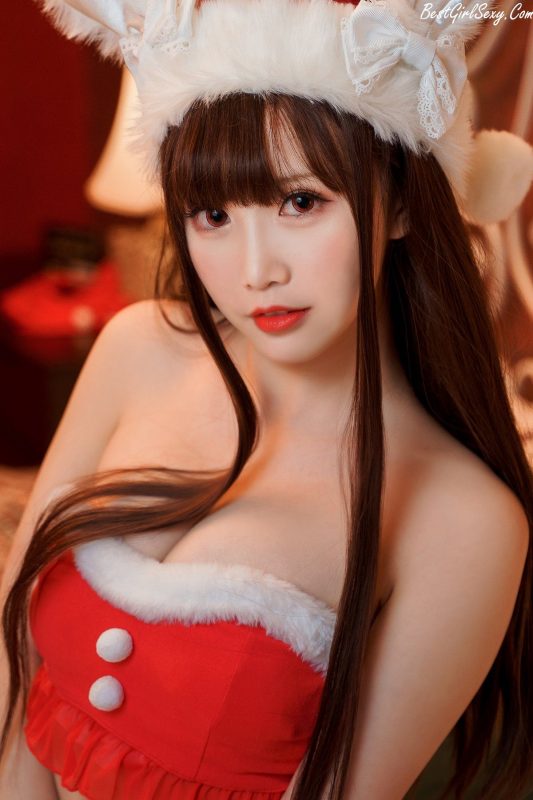 Coser@面饼仙儿 Vol.109圣诞短裙-六月图吧