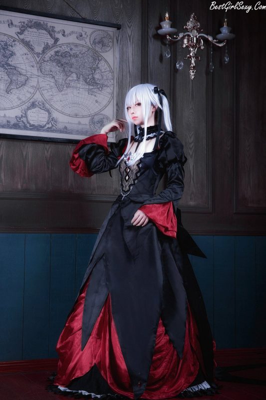 Coser@G44不会受伤 Vol.038 雾枝长裙-六月图吧