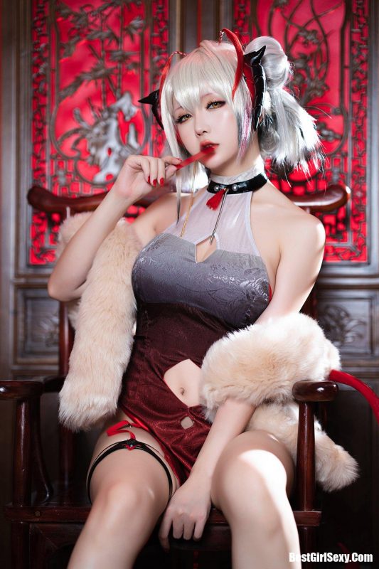 Coser@小姐姐星之迟迟 Vol.085 W 同人旗袍-六月图吧