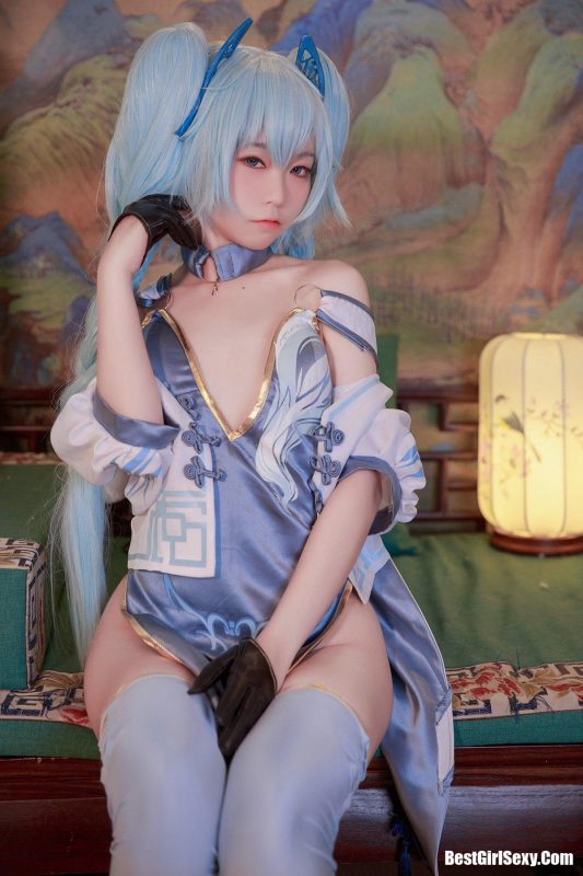 Coser@G44不会受伤 Vol.003 pa15旗袍 翠雀媚-六月图吧