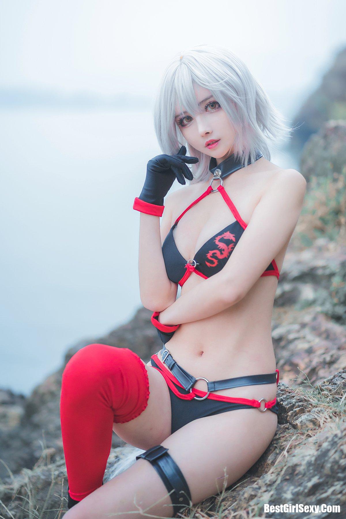 Coser@rioko凉凉子 Vol.018 泳装黑贞-六月图吧