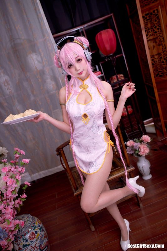 Coser@周叽是可爱兔兔 Vol.030 旗袍索尼子-六月图吧