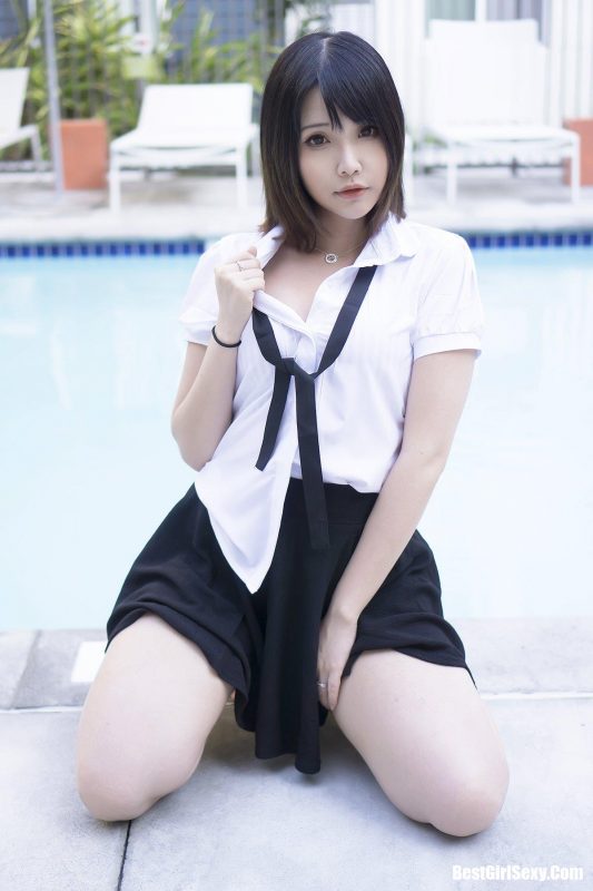 Coser@Hana Bunny – Wet Shirt Casual-六月图吧
