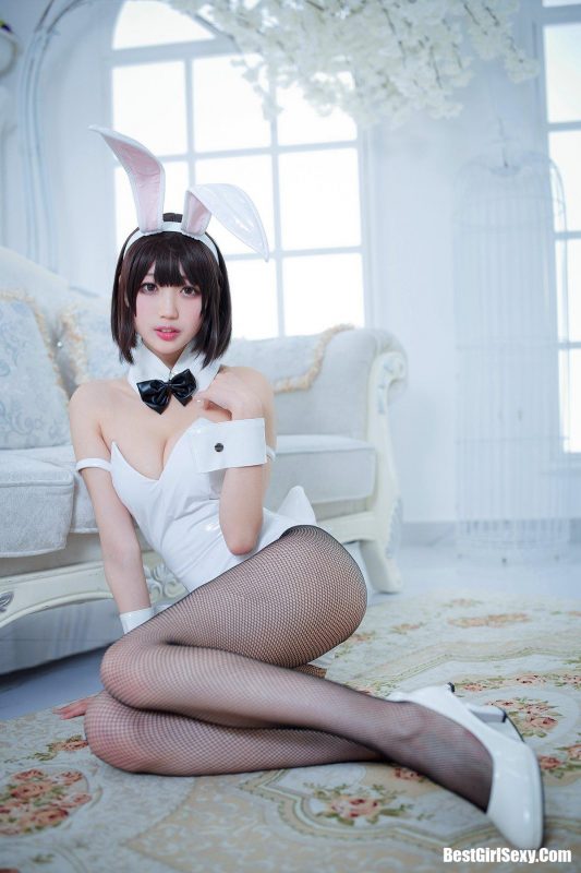 Coser@周叽是可爱兔兔 Vol.023 加藤惠兔女郎-六月图吧
