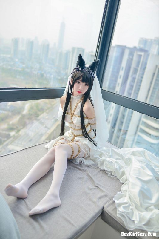 Coser@雪琪SAMA Vol.008 爱宕婚纱-六月图吧