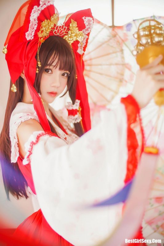 Coser@桜桃喵 Vol.038 灵梦 新年快乐-六月图吧