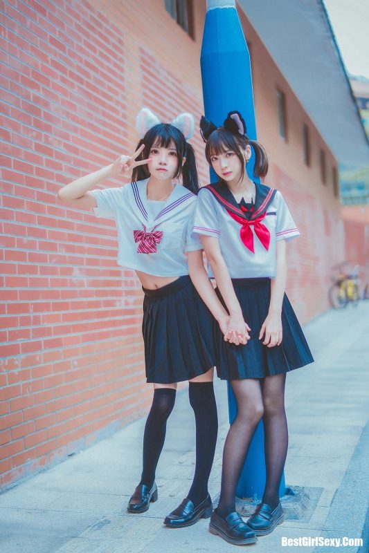 Coser@桜桃喵 Vol.003 JK百合2-六月图吧