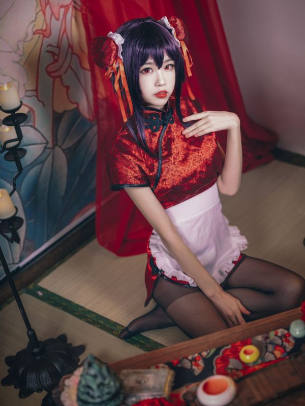 Coser@水淼Aqua Vol.029 霞之丘诗羽 旗袍-六月图吧