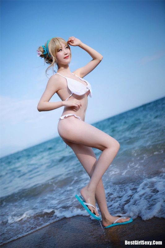 Coser@抖娘-利世 海边索米-六月图吧