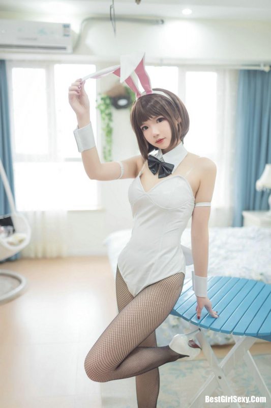 Coser@雪晴Astra 加藤恵兔女郎 黑网-六月图吧