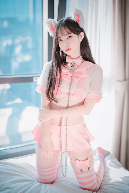 DJAWA Myu_a 뮤아 Catgirl in Pink-六月图吧
