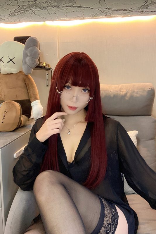 Coser@Money冷冷 Vol.26 黑衬衫-六月图吧