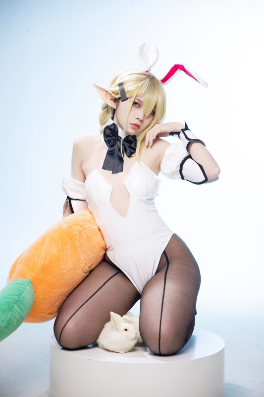 Coser@G44不会受伤 Vol.091 水兰儿兔女郎-六月图吧