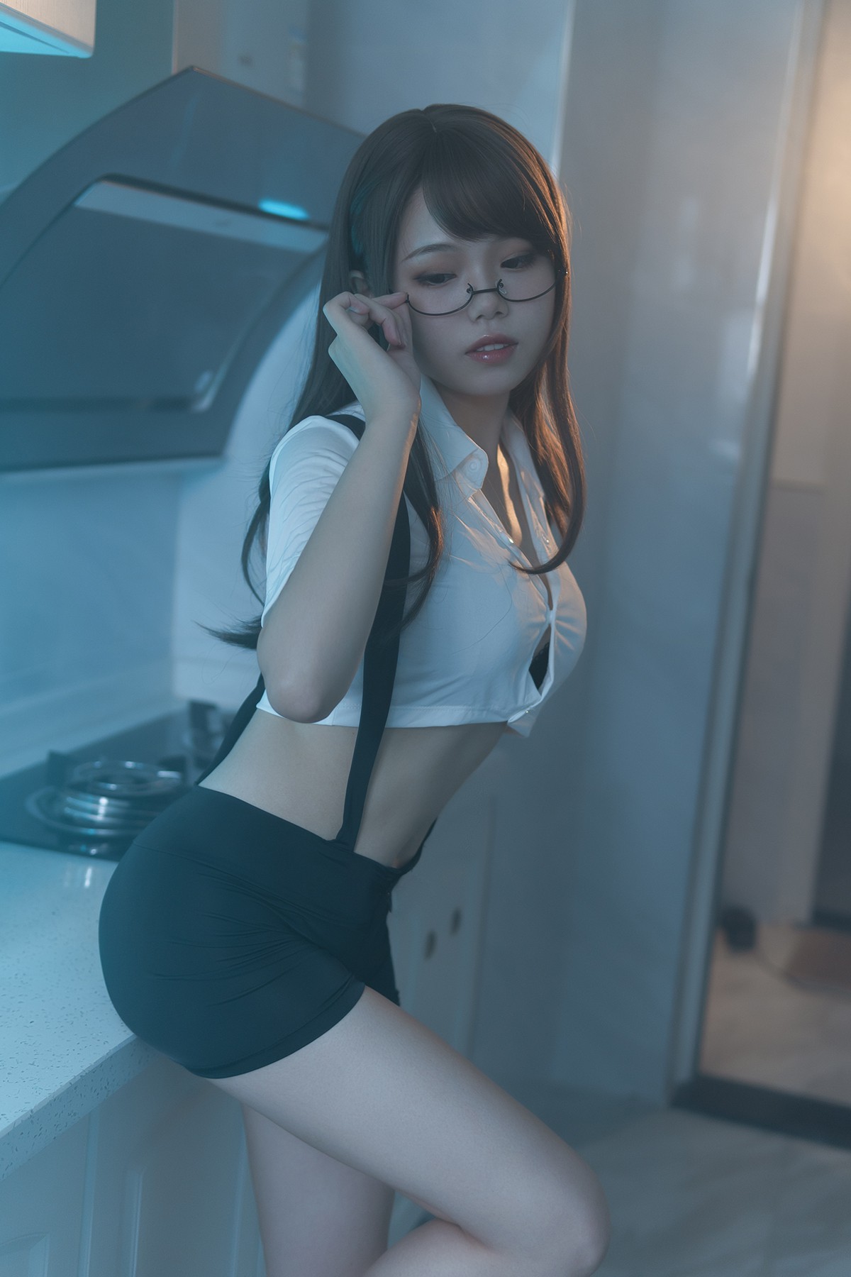 Coser@七月喵子 Vol.006 眼镜娘1号-六月图吧