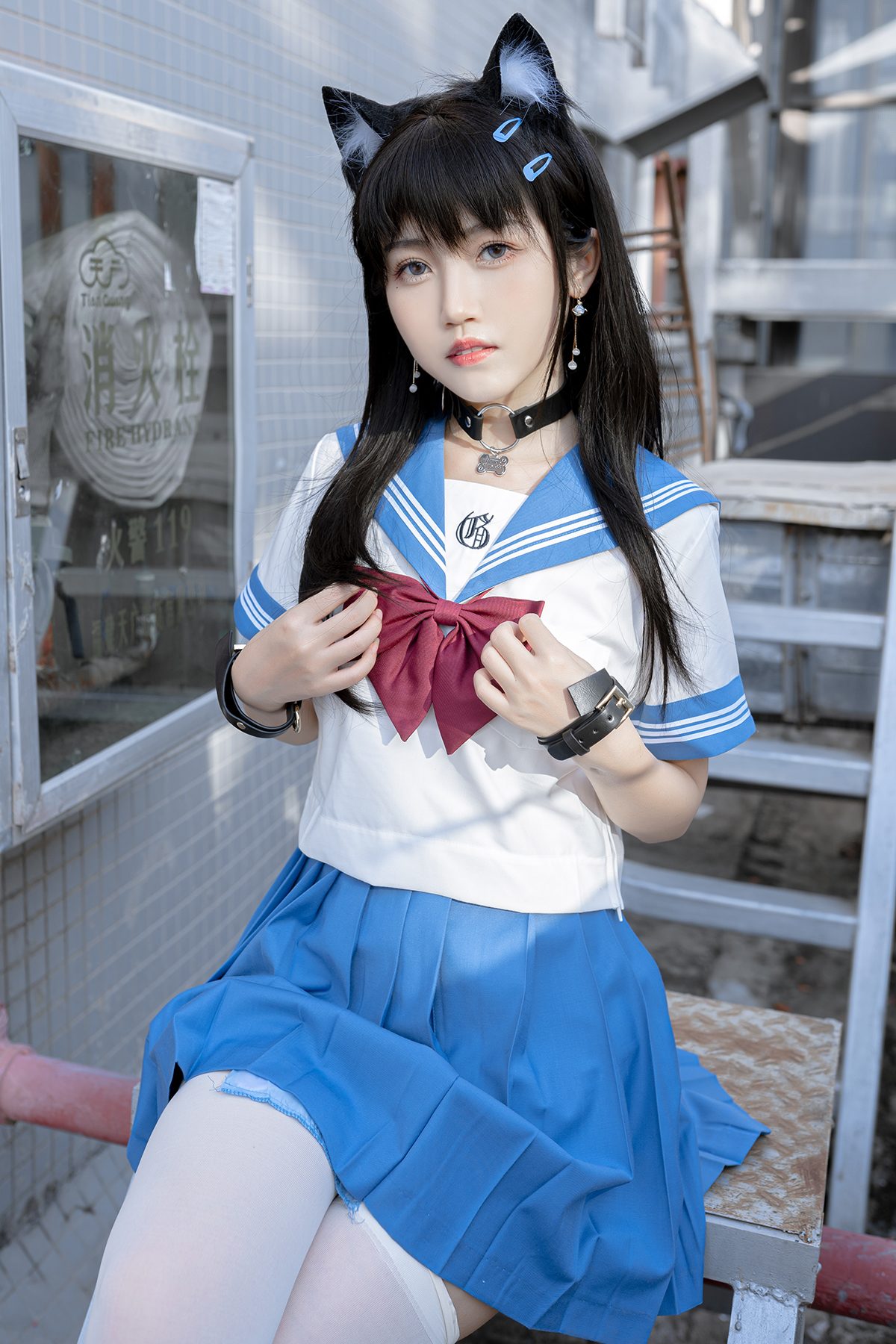 Coser@不呆猫 – 天台小m猫 Part2-六月图吧