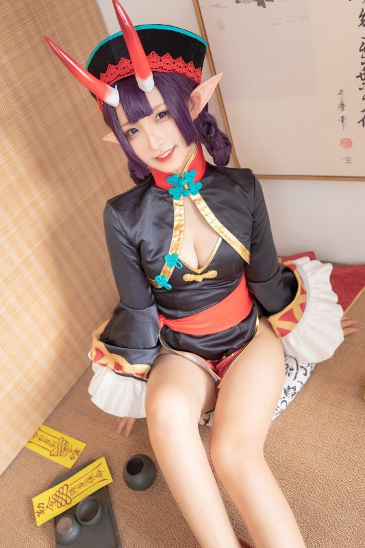 Coser@神楽坂真冬 Vol.061 绝对企画-酒吞cos 果実の酒気 A-六月图吧