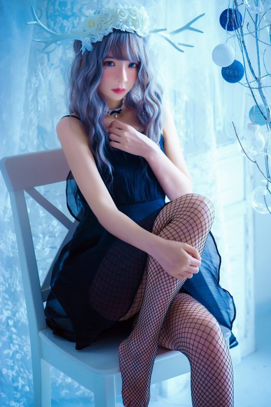 Coser@疯猫ss – 黑裙-六月图吧