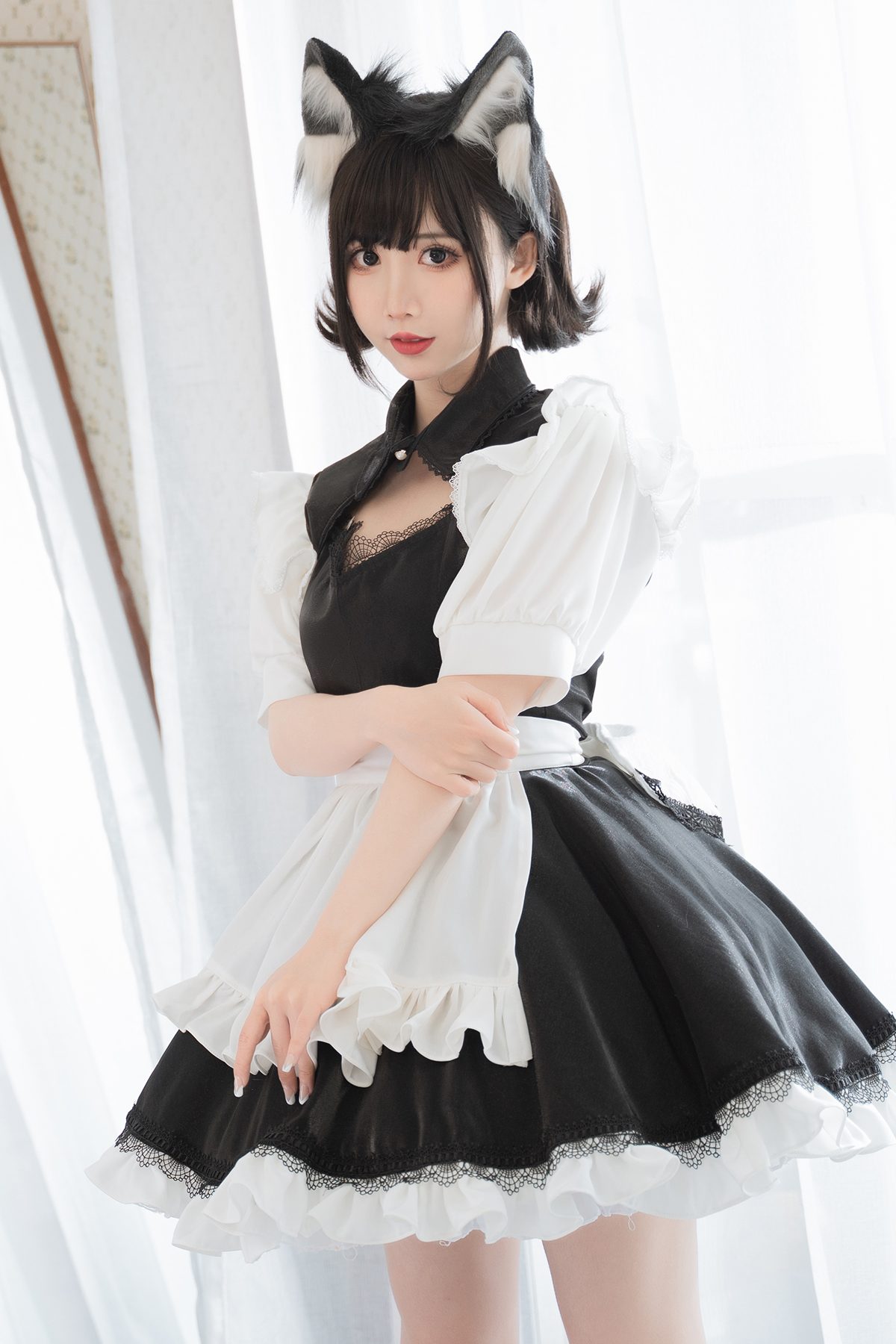 Coser@面饼仙儿 No.114 开胸女仆-六月图吧