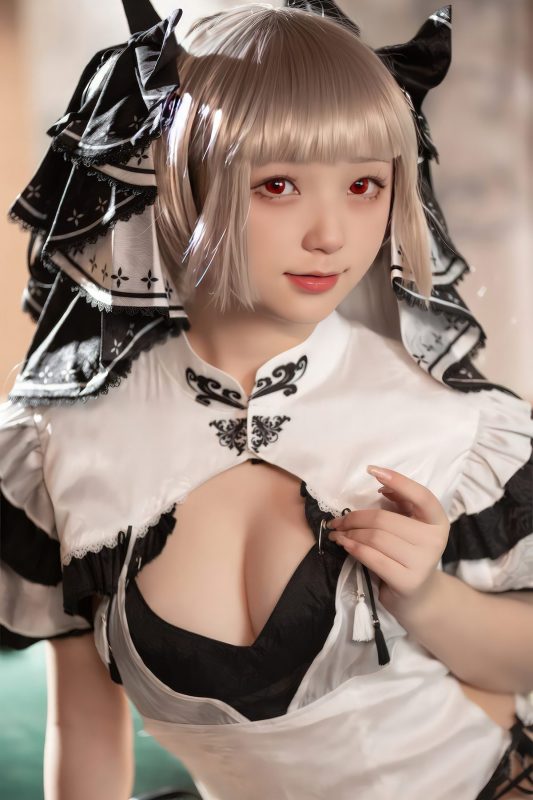 Coser@花铃 – 可畏旗袍-六月图吧