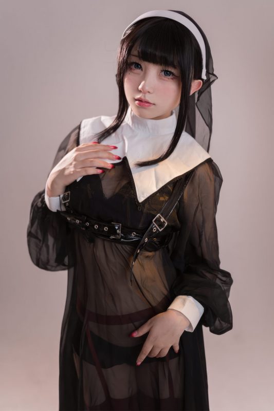 Coser@花铃 – 修女的忏悔室-六月图吧