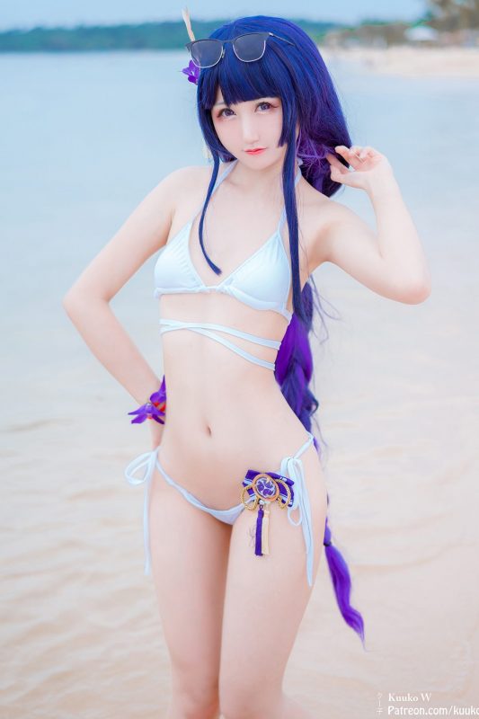 Coser@KuukoW No.115 Raiden Swimsuit-六月图吧