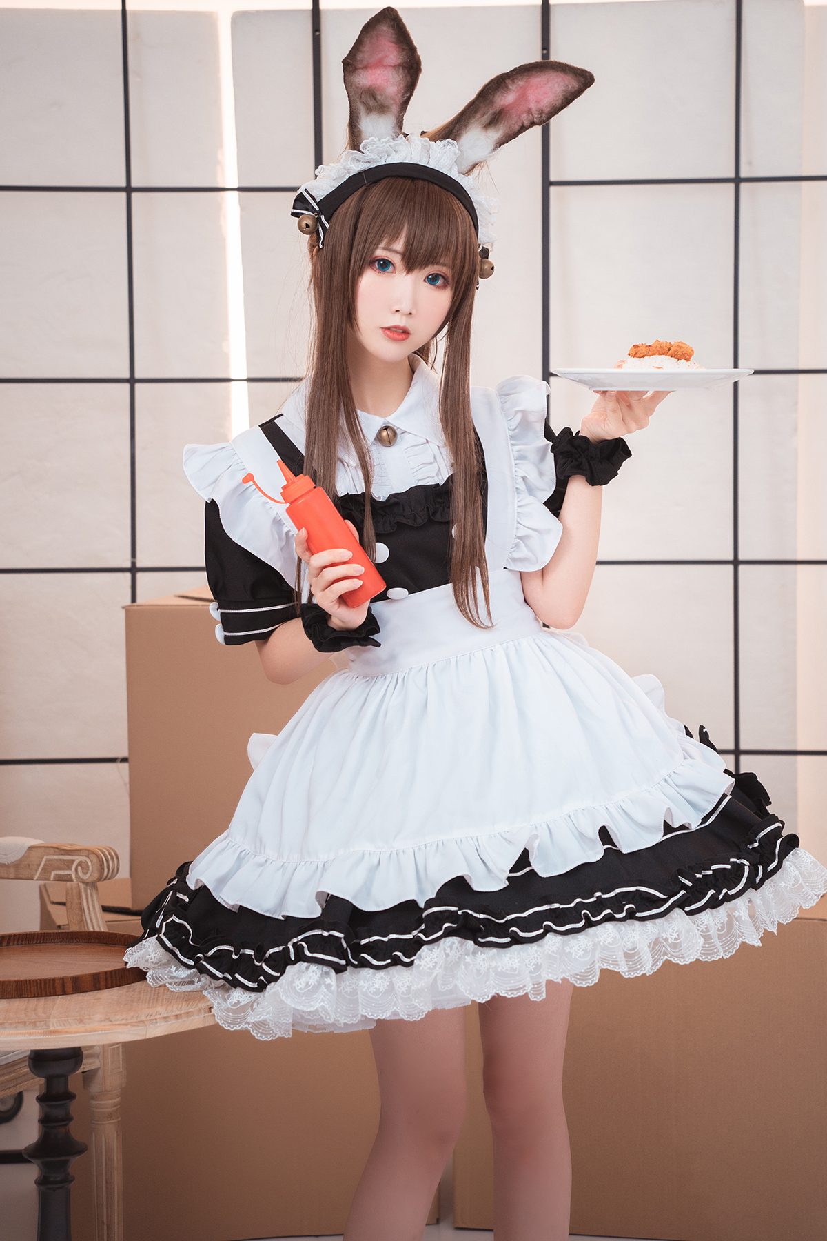 Coser@面饼仙儿 No.078 阿米驴女仆-六月图吧