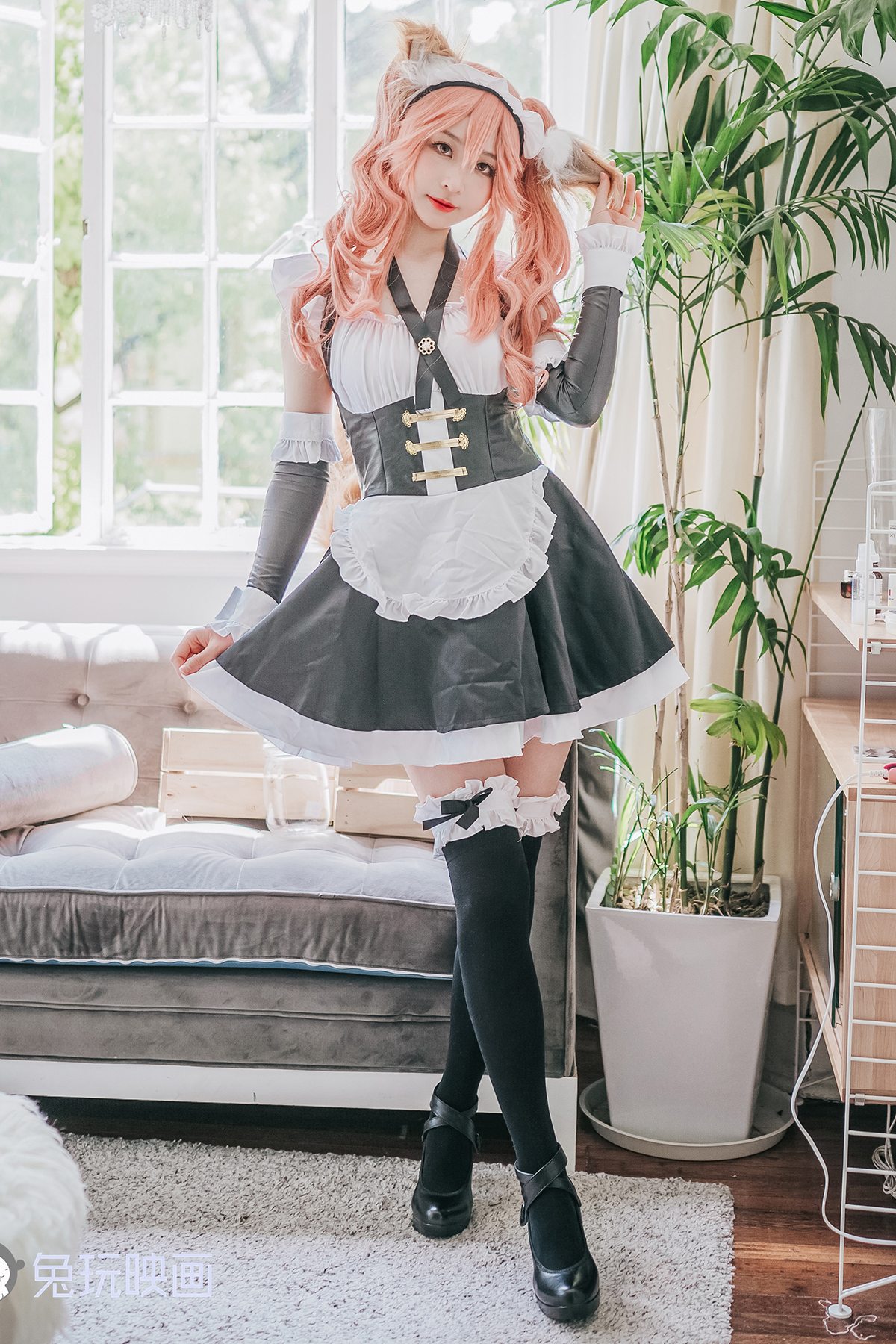Coser@兔玩映画 Vol.047 女仆玉藻前-六月图吧