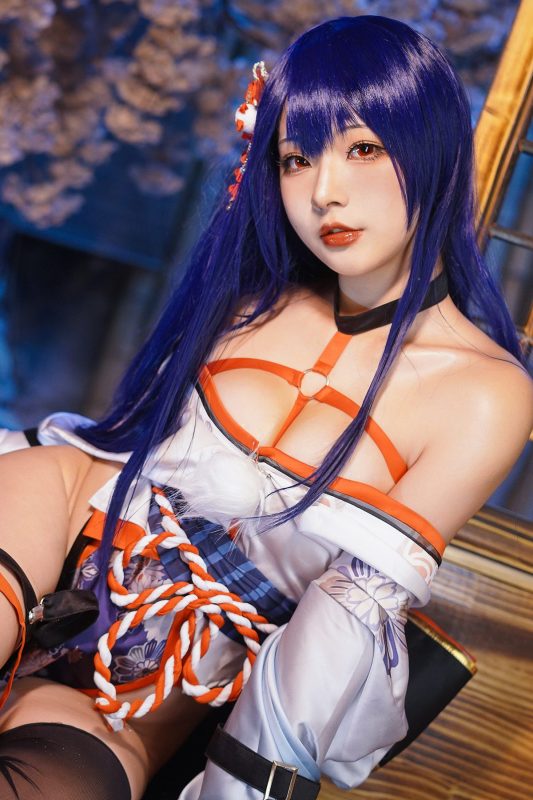 Coser@yuuhui玉汇 Vol.028 Erophone Re 真子-和服抹油-六月图吧