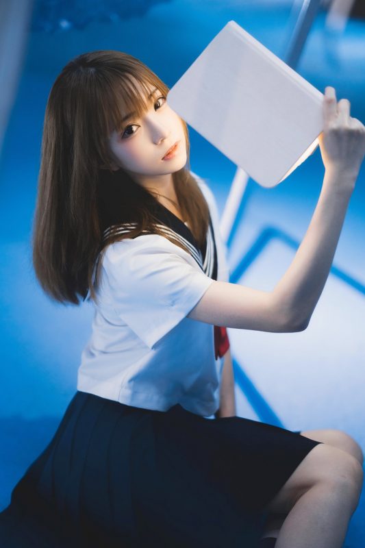 Coser@绮太郎_Kitaro Vol.052 十分之七的蓝-六月图吧