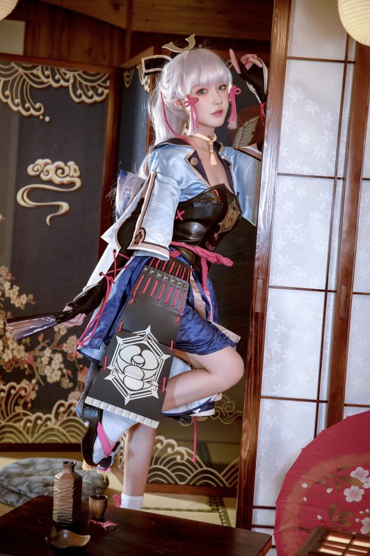Coser@阿包也是兔娘 Vol.046 神里凌华-六月图吧