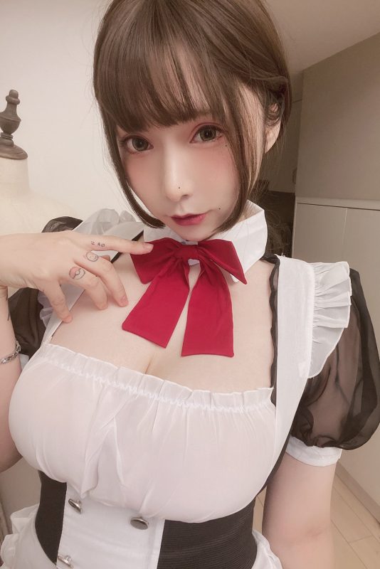 Coser@次屁啦 Vol.004 透明女仆桃-六月图吧